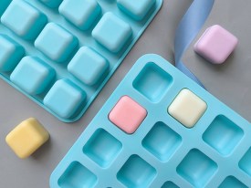 Molde silicona 16 cuadrados